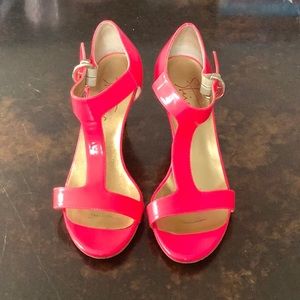 Water Steiger Neon Pink Heels